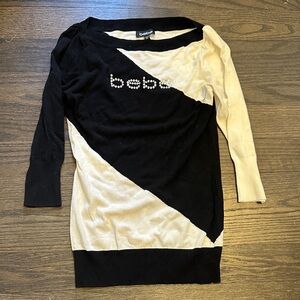 ICONIC ⭐️Bebe Two-Tone Black and Cream